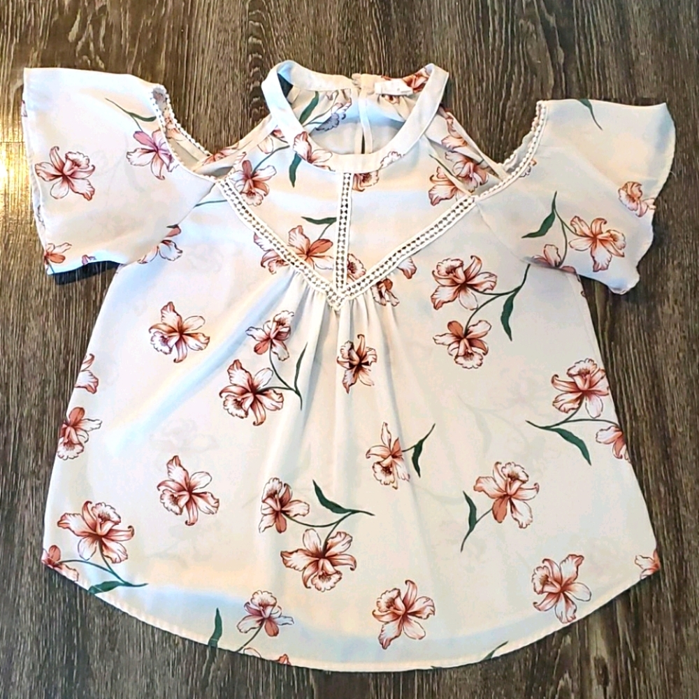 Pink Floral Blouse